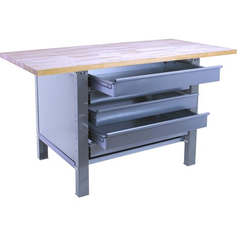 Simonrack établi de travail gris fonctionnel et robuste (1/3)
