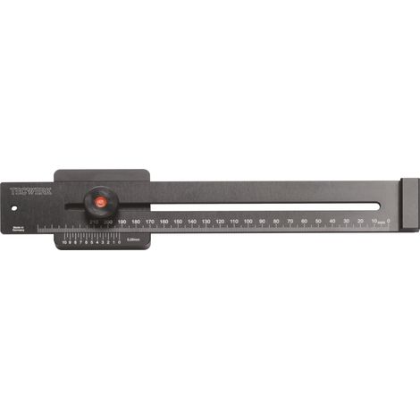 Équerre de traçage 300mm avec curseur plat TECWERK (1/2)