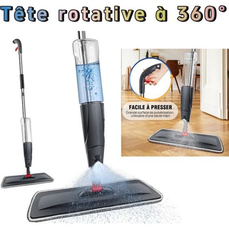 Steam Mop 127cm - 360° Rotating Head - Material: Iron & ABS - Gray