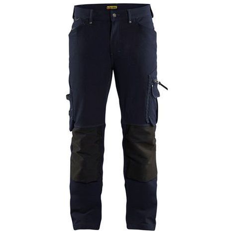 Pantalon X1900 artisan stretch 4D sans poches flottantes 1989 Noir Blaklader - 198916449900C   50 (1/3)