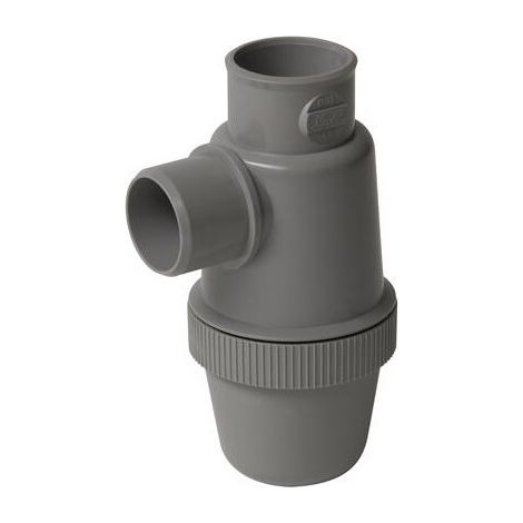 Vertikaler Flaschensiphon PVC Durchmesser 32 mm (1/3)