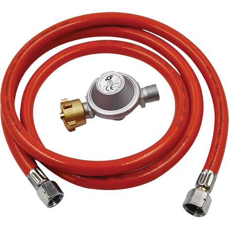 Unicraft Druckminderer 1500 mbar mit Gasschlauch 1,5 m (1/2)