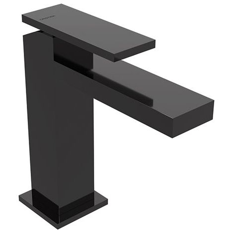 Mitigeur chrome noir - Robinet monocommande - Poignée centrale - MIT/TAB/CRON