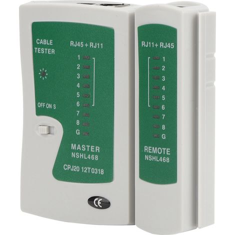 Testeur de câble réseau RJ45 et RJ11 multifonction YG468, outil de diagnostic rapide et précis pour lignes téléphoniques et Ethernet (1/5)
