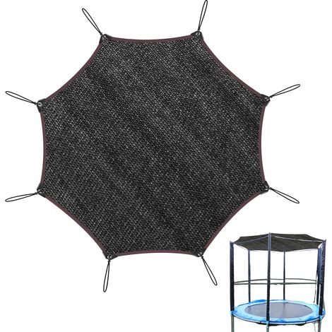 Toile d'ombrage pour trampoline 305 cm (10 pi) - Voile d'ombrage octogonale en PE 80 g/m² pour 8 barres - Toit de protection perméable à l'eau (diagonale 305 cm / écartement des côtés 280 cm (1/5)