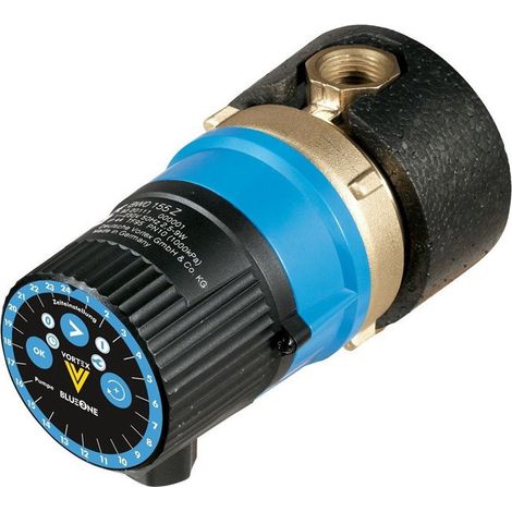 BLUEONE BWO 155 R Z circolatore sanitario con timer senza attacco a vite VORTEX