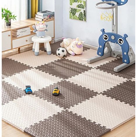 Tapis en mousse EVA pour chambre à coucher, tapis de puzzle pour enfants, tapis de jeu pour bébé, décoration de la maison, salon, 16 pièces (1/5)