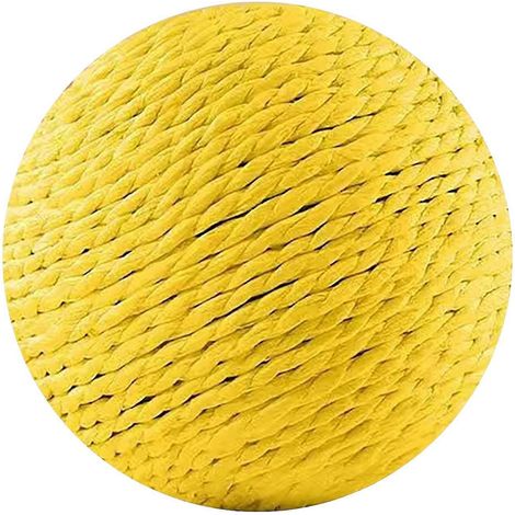 8CM Sisal Chat Balle - Intégrée Clochette Résistant aux morsures - pour Soulagement du stress Jeu interactif
