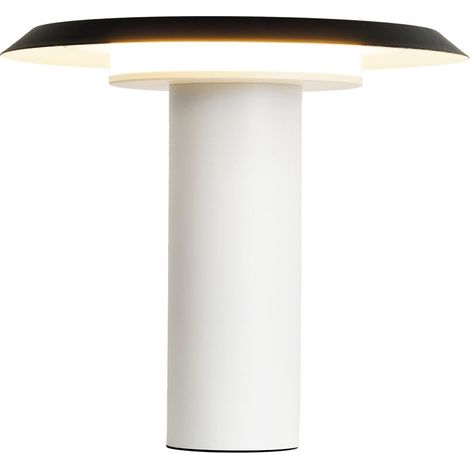 Lampe design, Lampe de table LED blanc et noir, Mantra Noir en Metal, MANTRA (1/4)