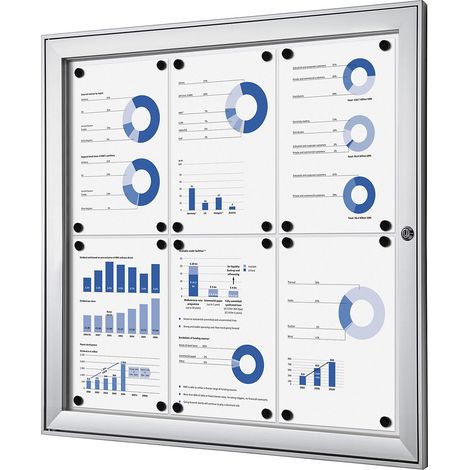 eurokraft pro, Vitrine d'affichage à porte battante, l x h x p