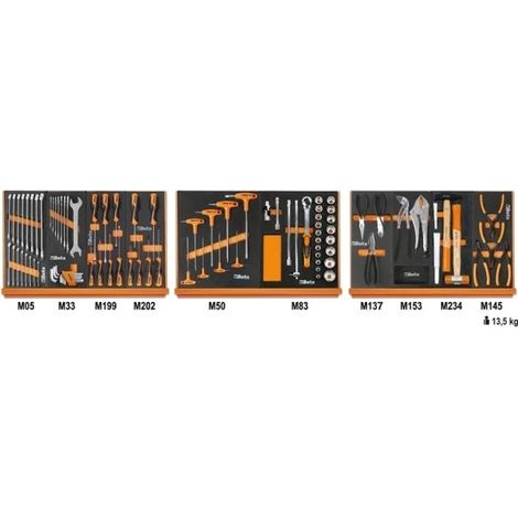 Beta 5904VU/1M Assortimento utensili con termoformati morbidi 91 Pz.