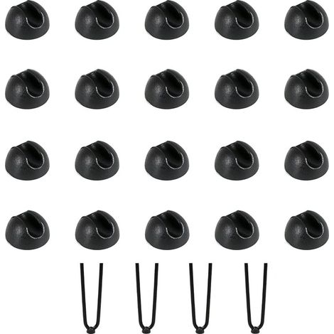 20 pièces protège-pieds de chaise, protège-pieds de table en épingle à cheveux, coussin de chaise en silicone, coussinets de chaise pour table à manger, pieds de table basse (1/5)