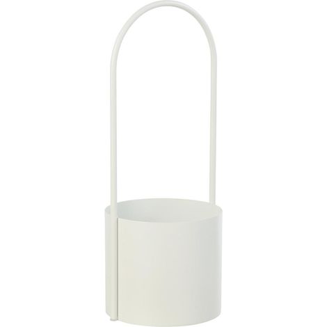 Cache-Pot en Métal "Hallo" 48cm Blanc