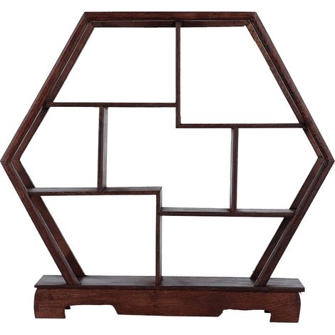 Support Pour Objets Décoratifs - Support Hexagonal Pour Plantes Et Accessoires De Bureau - Rangement Polyvalent Pour Intérieur - 1 Pièce (1/5)