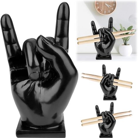 Supports de baguettes, porte-baguettes, accessoires pour baguettes de batterie en résine, porte-baguettes moulés à la main, accessoires pour la maison (1/5)