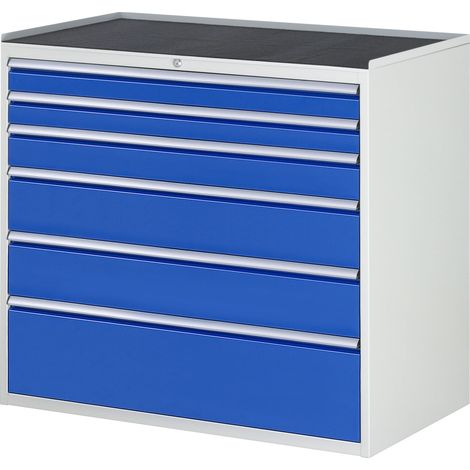Rau Schubladenschrank m. Anti-Rutsch-Matte 6 Schubl-XXL 2x90 1x120 2x180 1x270mm (1/5)