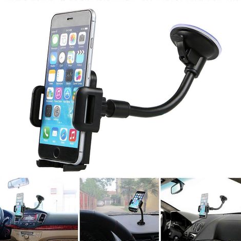 Universelle Auto-Windschutzscheiben-Armaturenbrett-Saugnapf-360-Grad-Halterung für Handys, langer Arm, Auto-Handyhalterung für Windschutzscheibe, Auto-Wanne