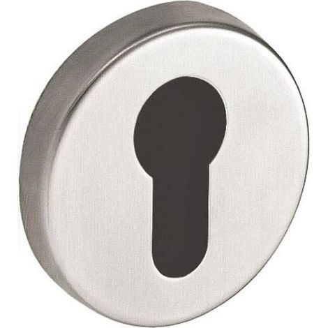 Paire de rosace condamnation à voyant inox pour OVALIS VACHETTE 080881 (1/2)