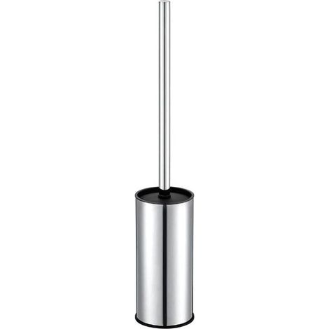 Porte Brosse WC Rond Chromé En Acier Inoxydable Sur Pied Pour Salle De Bain (1/4)