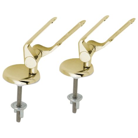 Coppia cerniere dorate supporti in lega non ferrosa ricambio universale per sedili copriwater in legno con cerniera regolabile