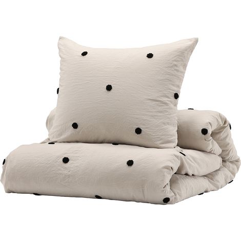 Loke parure de lit gris clair. (1/5)