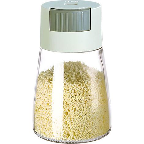 Bouteille D Assaisonnement - 180 ml - Verre Et Résine - Distributeur À Bouton Pour Sel Poivre Épices En Poudre - Cuisine Intérieure Et Extérieure - Lot De 2 (1/5)