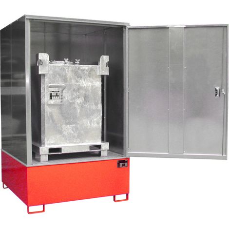 Bauer Südlohn Armoire à substances dangereuses GS-4, laquée, rouge feu
