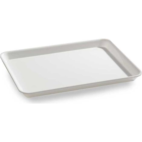 Plat en Plexiglas rectangulaire avec coins arrondis Blanc 295x225x17mm - Matériel CHR Pro