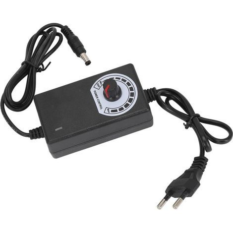 Alimentation électrique pour tatouage, Interface cc 3-12V, Protection contre les surcharges réglable, bouton de Rotation, régulateur de tension 100-240V, noir-ARCAN (1/4)