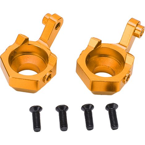 Jeu de direction avant en alliage d'aluminium précis pour voiture RC 1/16 SG‑1603/SG‑1604, couleur jaune. (1/5)