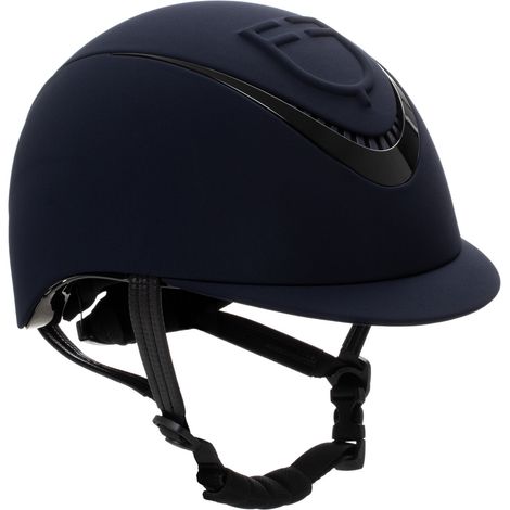 TAGLIA M EQUESTRO Cap Logo embossed BLU CASCO EQUITAZIONE (1/3)
