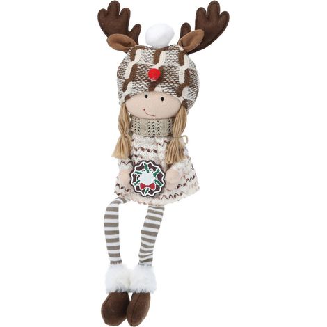 Weihnachtsfigur aus Plüsch, 51 cm