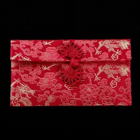 CARTE DE VISITE Paquet rouge à pampilles motif multiple tissu traditionnel nouvel an paquet rouge pour mariage style-2 17 (1/3)