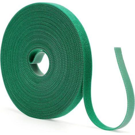 CSPARKV Lot de 2 5M Attaches de Jardin pour Plantes, 12mm Liens de Plantes Bande de Fixation Réutilisable,Attache pour Plantes grimpantes (1/5)