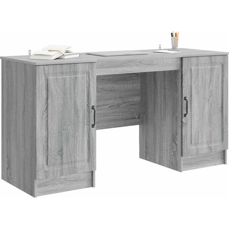 Maison Exclusive - Schreibtisch Graues Sonoma 142,5 x 50 x 75 cm