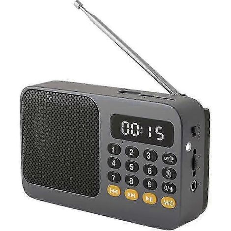 Radio FM, radio DAB, radio portable, petite enceinte d'urgence rechargeable pour radioamateurs, mini enceinte Bluetooth vintage, lecteur MP3 (1/4)