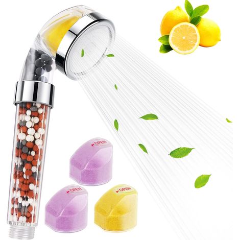 Hochdruck-Duschkopf, Premium-Vitamin-C-Duschkopf mit Wasserfilter, Anti-Kalk-Duschkopf, wassersparender Duschkopf mit umweltfreundlichem Wasserfilter (1/5)