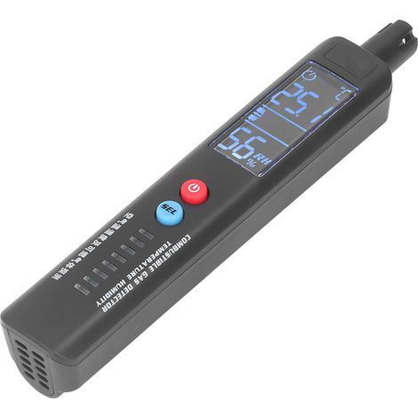Détecteur de fuite de gaz portable avec alarme, capteur de propane, température et humidité, outil de sécurité domestique (1/5)