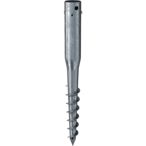 KRINNER Schraubfundament G Länge 650 mm Ø 68 mmGewinde 3xM8 1,9 kg Stahl (1/2)