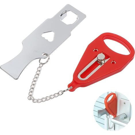 Portable Door Lock, Lock Hotel Travel Locker Door Home Security for Extra Security and Privacy, Perfect for Home, Hotel, School, Apartment