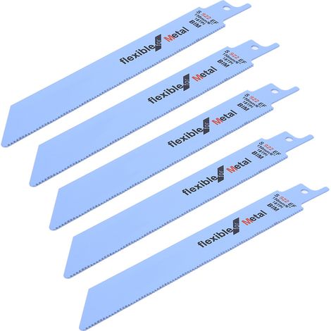 Kit de 5 lames de scie alternative en métal pour le travail du bois, outil électrique 150 mm / 5,9 pouces S922EF (1/5)
