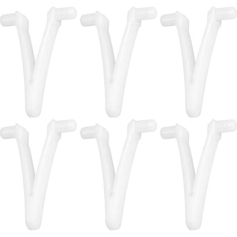 6pcs Piscine d'approvisionnement Papillon v Clip pour Piscine Spa Brosse Feuille râteau Feuille Skimmer tête d'aspirateur pour Nettoyage de Piscine (1/5)
