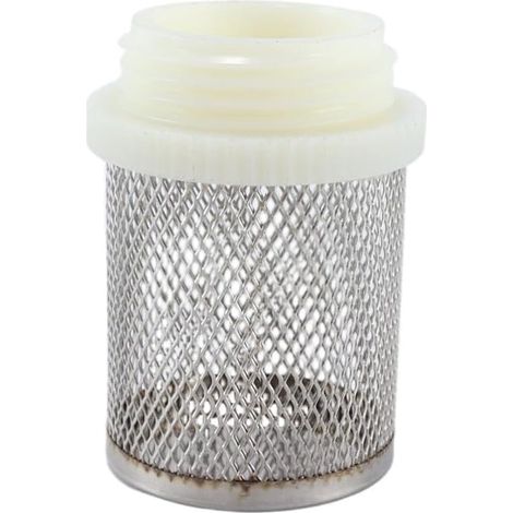 Panier d'aspiration en maille d'acier inoxydable avec filetage ABS, 1 pouce / DN25, raccord fileté ISO228 pour clapets anti-retour (1 pouce / DN25) (1/5)