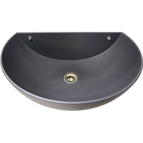 Baignoire murale modèle Venezia pour jardin potager avec bonde en laiton au choix : polie (1/3)