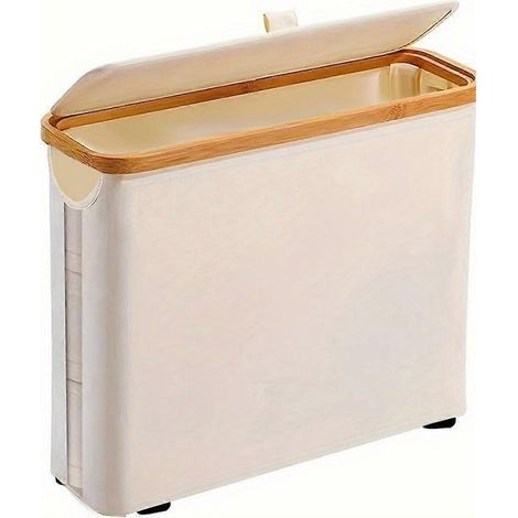 Poubelle à papier toilette pour salle de bain, B CreamyWhite (1/5)