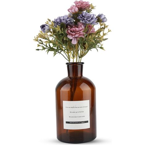 Bouquet de roses et camélias artificiels, plantes d'extérieur, décoration pour la maison, le jardin et les mariages (1/5)