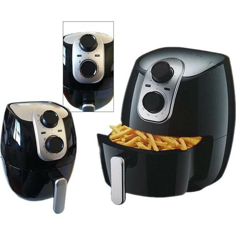 Trade Shop - Friggitrice Aria Calda Elettrica Senza Olio Cottura Sana Grill 4lt 1500 Watt - (1/5)