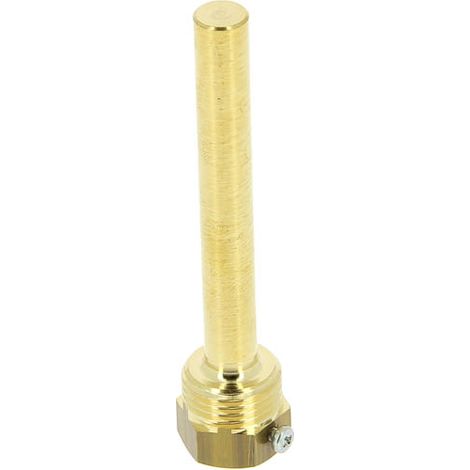 Thermador – Raccord radiateur doigt de gant laiton 15-21 – Longueur 100 mm – Avec vis de blocage – Filetage 1/2"