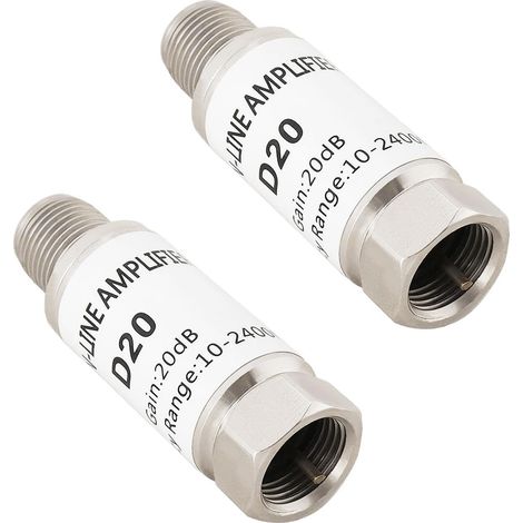 amplificateur en ligne 20 dB 10-2400 MHz pour satellite AMP SAT DVB-T (1/5)