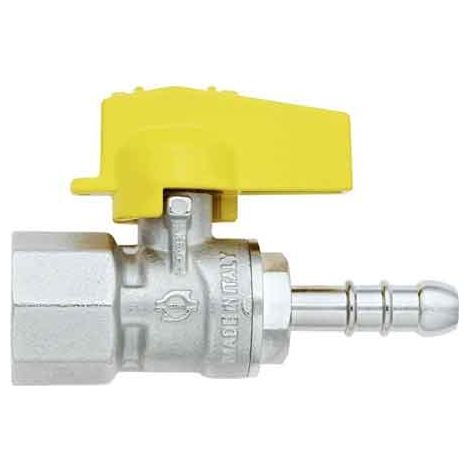 GRIFO RECTO GAS HEMBRA PORTAMANGUERA 1/2 x 9